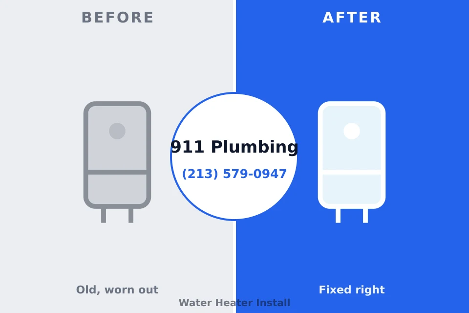Before and after: plumbing repair Odessa, FL